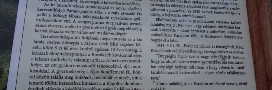 Áprily Lajos kútja