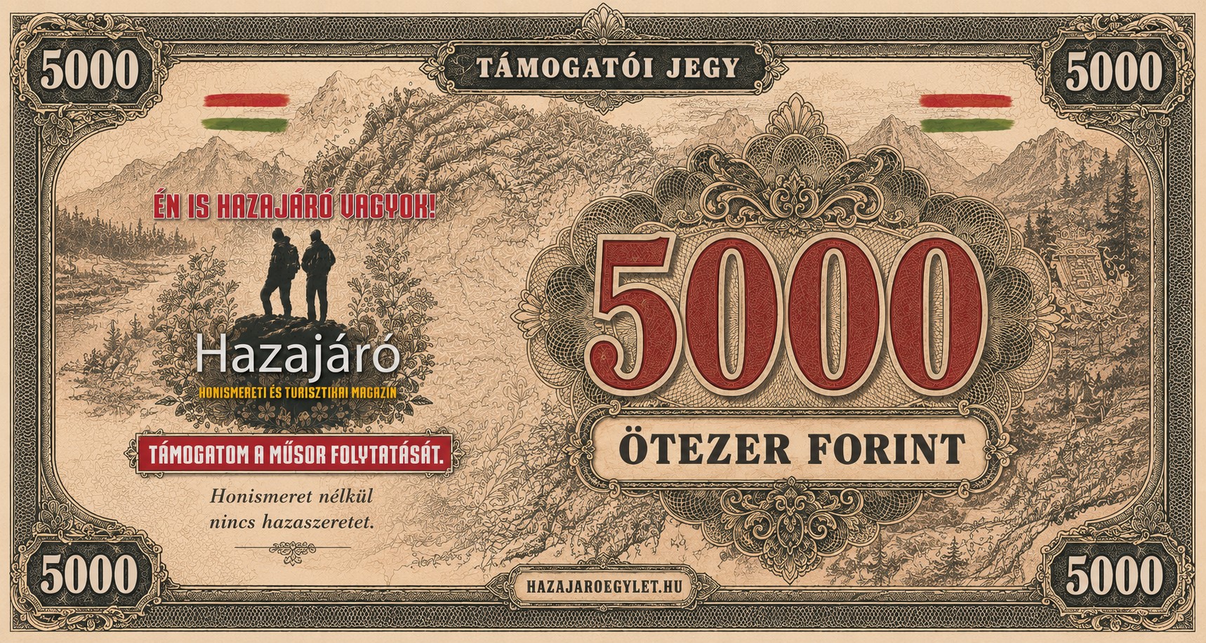 Hazajáró Támogatói Jegy